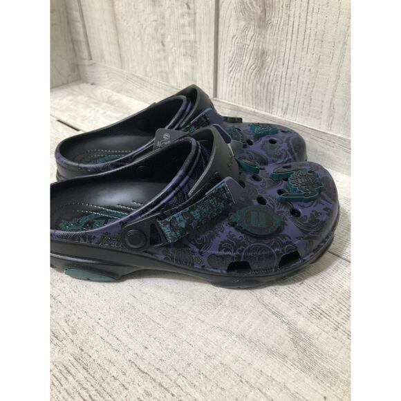 2024 Disney The Haunted Mansion Wallpaper Clogs Crocs Men’s 8 Women's 10 New - Picture 5 of 10